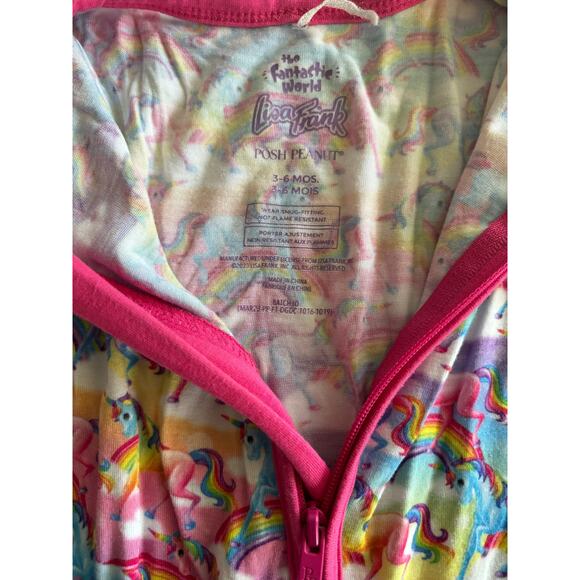 Posh Peanut x Lisa Frank Markie Magic Convertible Sleeper Size 3-6 Mos EUC - Picture 6 of 6